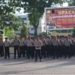 Sejumlah Personel Polresta Banda Aceh Gelar Upacara Korps Raport Kenaikan Pangkat