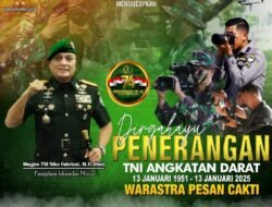 Pangdam Iskandar Muda Ucapkan Selamat HUT Ke-74 Dinas Penerangan Angkatan Darat
