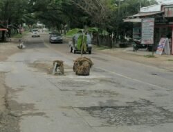 Jalan Negara Provinsi Aceh, Perbatasan Kabupaten Aceh Timur Kota Langsa Sangat Mempriatinkan Sudah Berlobang-lobang