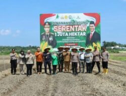 Kapolres Langsa Pimpin Penanaman Jagung Serentak di Desa Merahdeh