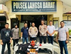 Polsek Langsa Barat Tangkap Pelaku Pencurian Motor, Rekan Masih DPO