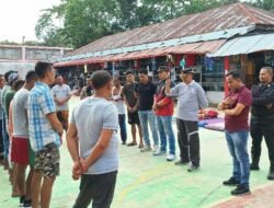 Lakukan Deteksi Dini, Lapas Idi Laksanakan Razia Blok Hunian & Tes Urine Warga Binaan