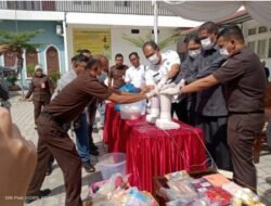 Kejari Bireuen Musnahkan Barang Bukti Hasil Sitaan Dari Tindak Pidana Umum