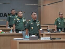 Kasdam IM Hadiri Rakornis TMMD ke-123 Tahun 2025 Secara Virtual.