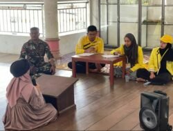 Babinsa Blang Mideun Dukung Suksesnya Perlombaan Tingkat Desa Bersama Tim KKN Universitas Sains Cut Nyak Dhien