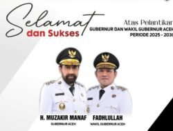 Gubernur dan Wakil Gubernur Aceh Terpilih Mualem-Dek Fadh Besok Dilantik Oleh Mendagri