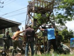 Pengerjaan Fondasi Tower Tandon Air TMMD ke-123 Berjalan Lancar, Satgas Pastikan Konstruksi Kuat.
