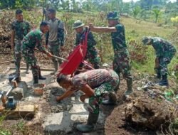 Atasi Krisis Air, Satgas TMMD ke-123 Kodim 0104/Atim Bangun Tower Air di Desa Bukit Meutuah