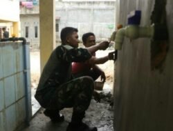 Jelang Penutupan Satgas TMMD Ke-123, Rampungkan Fasilitas Wudhu di TPA Radatul Ulum