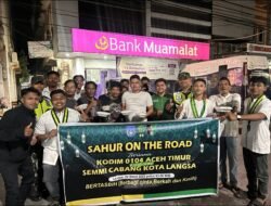 Kolaborasi Sahur On The Road SEMMI Kota Langsa dan Kodim 0104/Atim: Wujud Kepedulian di Bulan Suci
