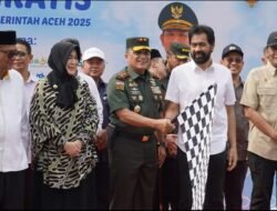 Dampingi Gubernur Aceh, Pangdam IM Ikut Melepas Keberangkatan 7.919 Orang Pemudik Gratis dari Banda Aceh.