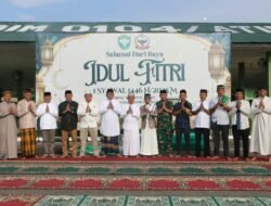 Kebersamaan dalam Keberkahan: Sholat Idul Fitri dan Halal Bi Halal di Makodim 0104/Atim