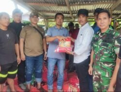 Pj. Walikota Langsa Serahkan Bantuan Masa Panik Kepada Korban Kebakaran di Rumah Dinas Asrama Gajah II Kodim 0104/Atim.