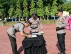 Kapolres Aceh Tamiang Pimpin Sertijab Wakapolres, Serta Tiga Pejabat Utama dan Empat Kapolsek