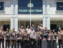 Kapolres Aceh Timur Sambut Audiensi dan Silaturahmi Pengurus FKPPI