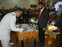 Gubernur Aceh Lantik Walikota dan Wakil Walikota Langsa Priode 2025-2030