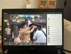 Pembukaan Kegiatan Perkemahan Satya Dharma Pemaayarakatan, Lapas Banda Aceh Ikuti via Zoom.