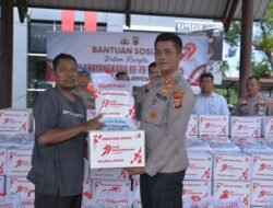 Polres Langsa Salurkan 200 Paket Sembako Sambut Hari Bhayangkara Ke-79