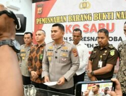 Polres Aceh Timur Musnahkan Barang Bukti 1 Kg Sabu Dalam Rangka HUT Bhayangkara Ke-79