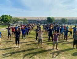 Bangun Kebersamaan dan Menjaga Kebugaran WBP, Lapas Banda Aceh gelar Senam Akhir Pekan