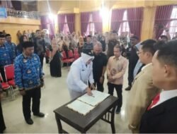 Walikota Langsa Lantik Camat Langsa Kota Sekaligus Kukuhkan 71 Pejabat Eselon III dan IV