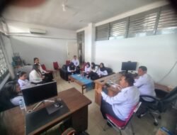 Kanwil Ditjenpas Sumut Gelar Rapat Internal Bidang Pelayanan dan Pembinaan Bahas Terkait Perubahan Sistem Kerja