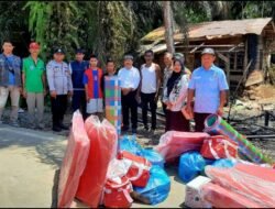 Peduli Kepada Warga Yang Tertimpa Musibah Kebakaran, Muspika Kecamatan Ranto Peureulak Salurkan Bantuan Masa Panik