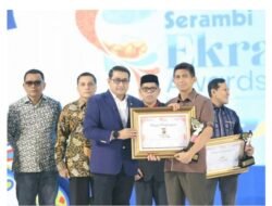 Kapolda Aceh Terima Penghargaan pada Malam Penganugerahan Serambi Ekraf 2025