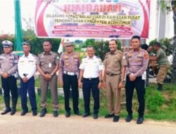 Satlantas Polres Aceh Timur Gencarkan Imbauan Stop Balap Liar di Pusat Pemerintahan