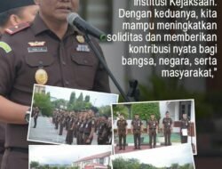 Kepala Kejaksaan Tinggi (Kajati) Aceh Pimpin Langsung Apel Pagi