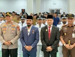 Wakil Bupati Aceh Timur Hadiri Pelantikan dan Pengambilan Sumpah Jabatan Para Keuchik Secara Serentak