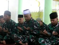 Spirit Keimanan Mengiringi Pengabdian: Do’a Bersama Sambut HUT ke-80 TNI di Kodim 0104/Aceh Timur