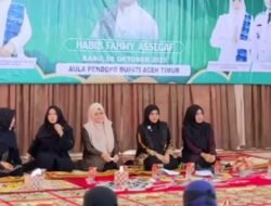 Istri Wakil Bupati Aceh Timur Hadiri Pembacaan Maulid Ad-Dgiyaul Lami’ dan Tausiah