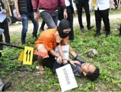 Polres Aceh Timur Gelar Rekontruksi Pembunuhan Pekerja Jasa Pengiriman Barang, 20 Adegan Diperagakan