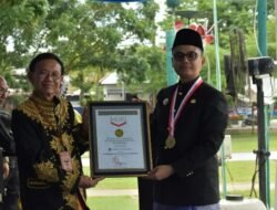 Walikota Terima Penghargaan Rekor MURI dan FLA Pada Upacara Peringatan HUT Kota Langsa Ke-24