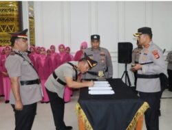 Kapolres Aceh Timur Pimpin Sertijab Kasat Reskrim Kapolsek dan Pelantikan Kasat Intelkam