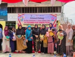 Ny. Erni Handayani T. Zainal Abidin Hadiri Kunjungan Rutin Posyandu Plus Teratai Putih di Julok Tunong.