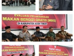 Kapolres Aceh Timur Hadiri Rapat Koordinasi Evaluasi Pelaksanaan Program MBG
