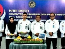 Lapas Narkotika Kelas IIB Langsa Bersama Lapas kelas IIB dan Kantor Imigrasi Kelas II TPI Langsa Gelar Tasyakuran Hari Bakti Kemenimipas Ke-1 Tahun 2025
