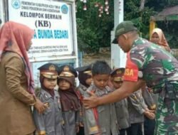 Babinsa Menyapa Pelosok: Menanam Cinta Tanah Air dari Halaman KB Permata Bunda Bedari