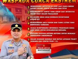 Imbauan Kapolres Aceh Timur Dalam Menghadapi Potensi Bencana di Musim Hujan