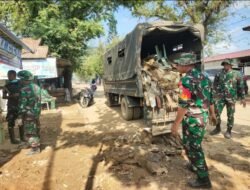 Kodim 0104/Atim Gelar Karya Bakti Pasca Banjir di Kota Langsa