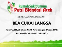 Bea Cukai Langsa dan Rumah Sakit Umum Putri Bidadari Aceh Menggelar Bakti Sosial dan Pengobatan Gratis