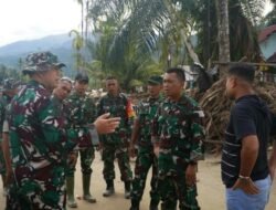 Dandim 0104/Aceh Timur Tinjau Langsung Pemulihan Pascabanjir di Serbajadi