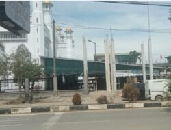 Pembangunan Pagar Masjid Raya Darul Falah Langsa Terkesan Diabaikan Desak PPTK