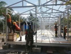 Progres Pembangunan Huntara di Simpang Ulim Capai 60–75 Persen