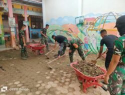 Peduli Dunia Pendidikan, TNI Gelar Aksi Bersih Sekolah