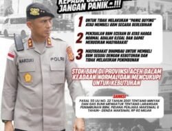 Kapolda Aceh Imbau Masyarakat Tidak Panic Buying, Stok BBM Dipastikan Aman