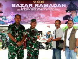 Sambut Idul Fitri 1447 H, Kodim 0104/Aceh Timur Bersama Forkopimda Hadirkan Bazar Ramadhan untuk Masyarakat