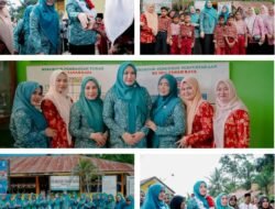 Dampingi Ketua TP PKK Aceh, Staf Ahli TP PKK Aceh Timur Semangati Murid SD Negeri Tanah Rata